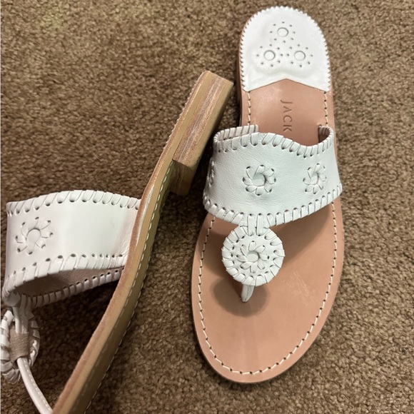 Jack Rogers White and Tan Sandals - Picture 4 of 4